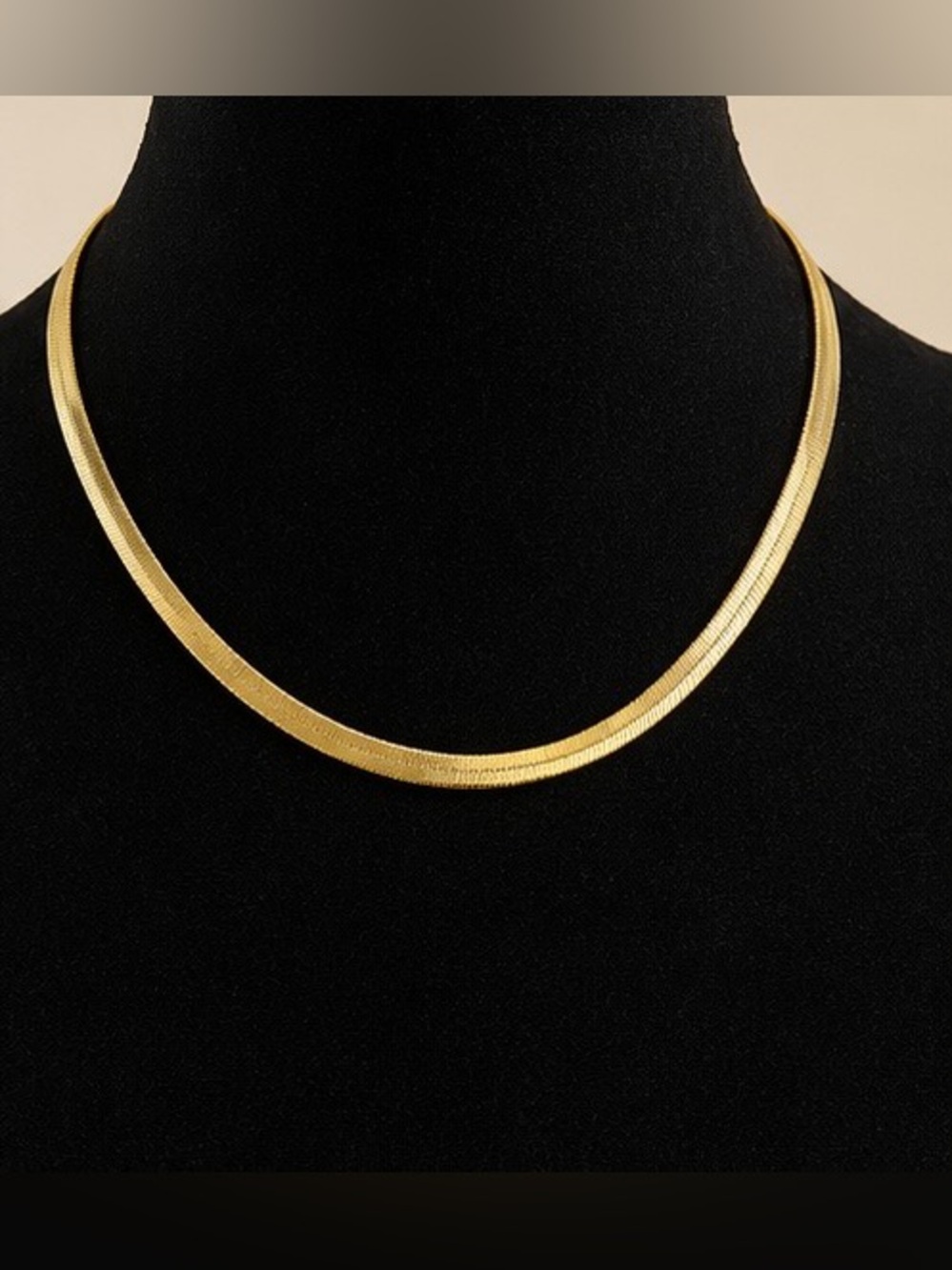 ✨Vintage Inspired Gold Plated Herringbone Snake Chain✨